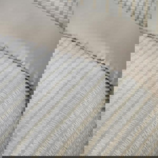 Catherine Lansfield So Soft Seersucker Stripe Duvet Cover Set Natural