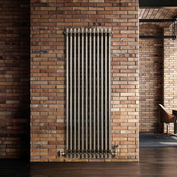 Monstershop Traditional 3 Column Radiator - 1500 x 560mm - Raw Metal