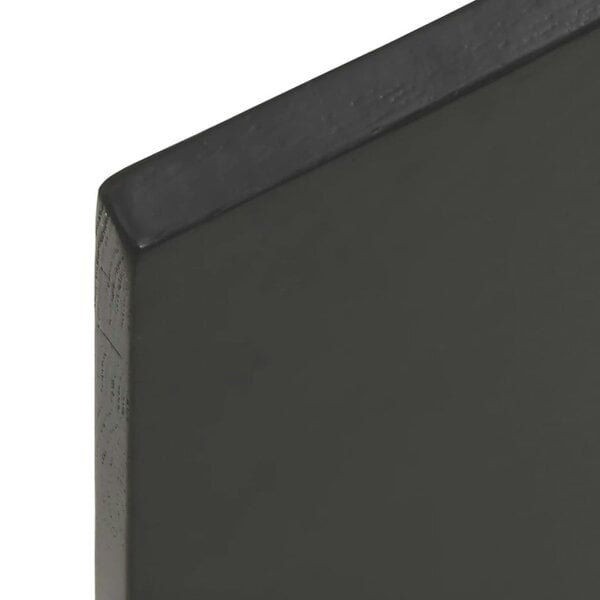Berkfield Table Top Dark Grey 80x50x2 cm Treated Solid Wood Oak