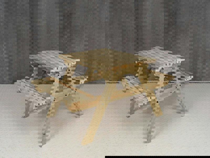 Fortem Pub-Style Picnic Table and Benches Set – Wooden Outdoor Dining Set for Gardens, Patios, and Pubs