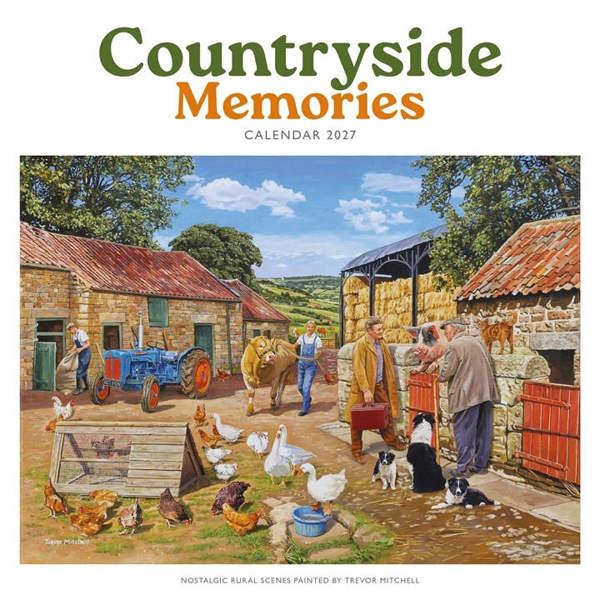 Trevor Mitchell, Countryside Memories Calendar 2027, Wall Calendars, Month To View, Travel, Gift