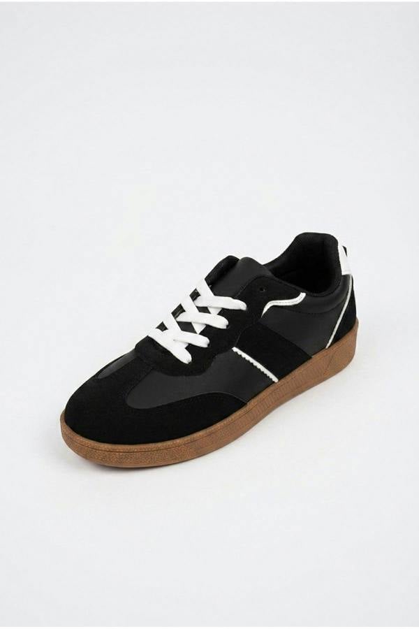 Saoirse Retro Style Trainers | colour:BLACK