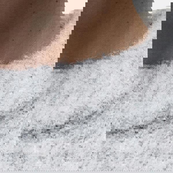 Good For Nothing Grey Cropped Bouclé Knitted Sweatshirt - Grey Image 5