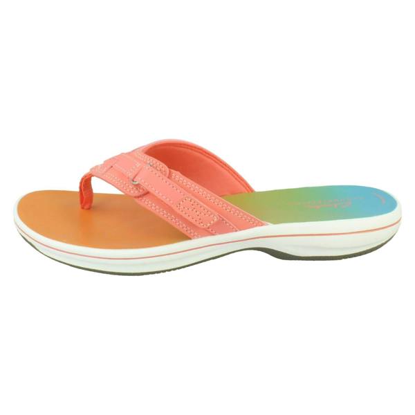 Clarks Ladies Clarks Toe Post Sandals Brinkley Sea