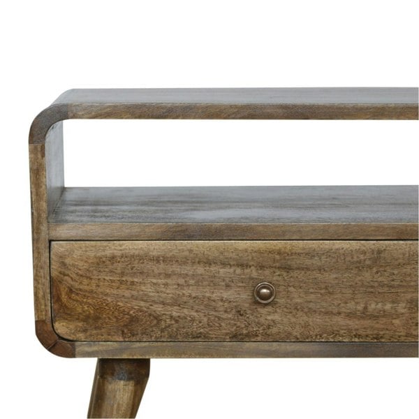 Artisan Furniture Curved Grey Washed Media Unit