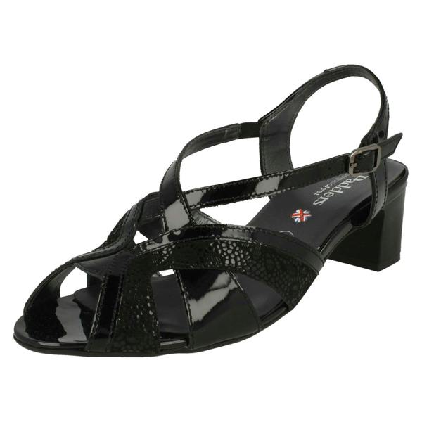 Padders Ladies Padders Heeled Slingback Sandals Charm