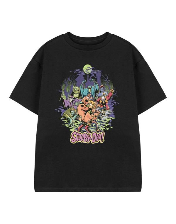 Scooby Doo Unisex Kids Black Scooby Halloween Short Sleeved T-Shirt