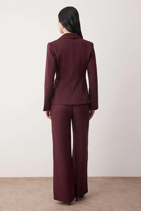 WOVCOR 2-Piece Woven Blazer Jacket and Trousers Set