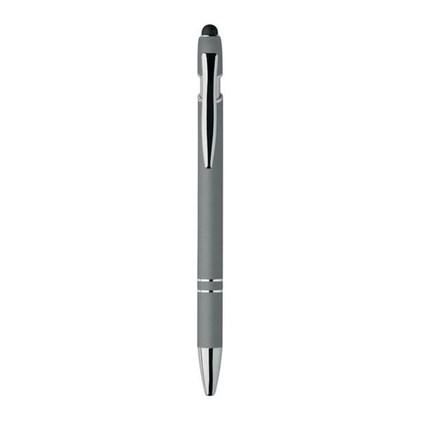 MidOcean Siparo Recycled Aluminium Stylus Pen - Stone Grey - 