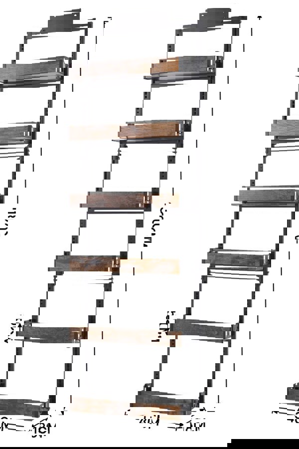 Living and Home 6-Tier Steel Wooden Detachable Kitchen Pantry Organizer Hanging Over Door No Drilling