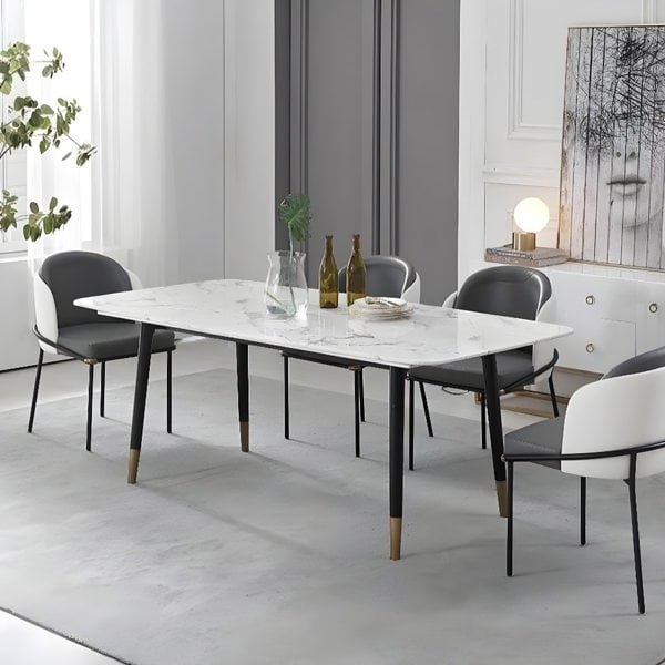 Malvern Dining Table, White-Weilai Concept-Weilai Concept