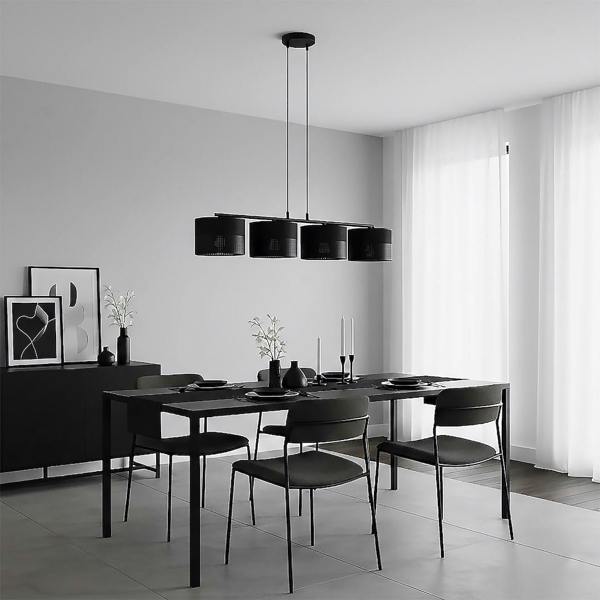 Emibig KARBON Pendant Lamp 4 x E27 Black