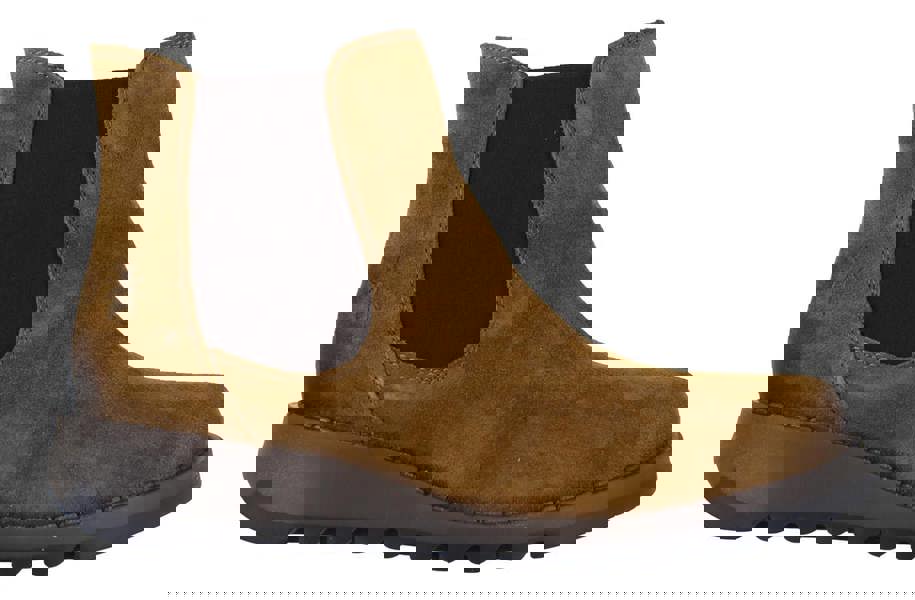 Fly London Salv Womens Wedged Heeled Chelsea Leather Ankle Boots