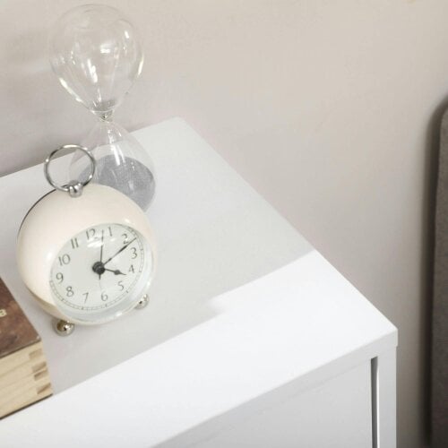 Wyld Haus Sopake White Freestanding Storage Cabinet With 4 Drawers And Lower Cupboard