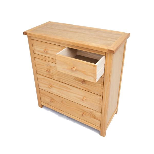 Cabinet Bits Lugo 5 Drawer Chest of Drawers Wood Knob