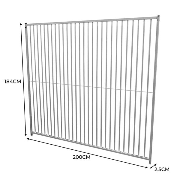 Monstershop 2m Dog Run Panel – 5cm Bar Spacing