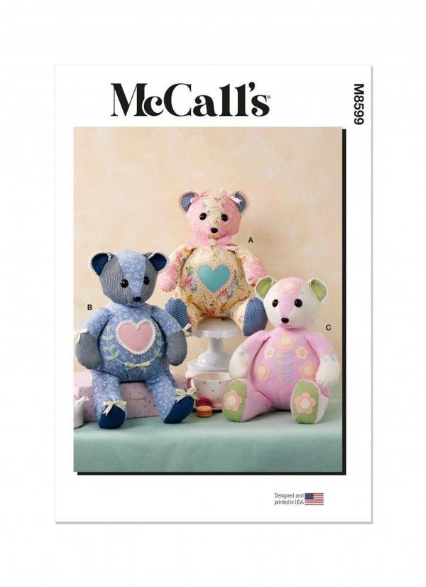 McCalls 8599 Paper Sewing Pattern – Toy, Size One Size, Intermediate