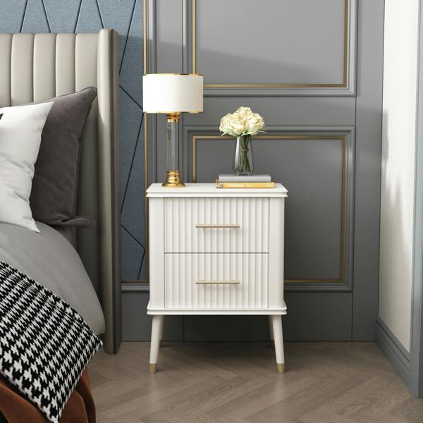 Cabinet Bits Cozzano 2 Drawer  Bedside Table