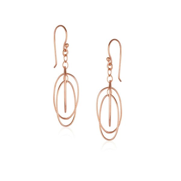 Spero London Nested Loop 3D Drop Earrings in Sterling Silver