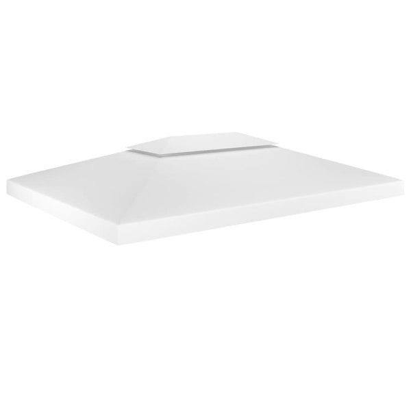 Berkfield 2-Tier Gazebo Top Cover 310 g/ma_ 4x3 m White
