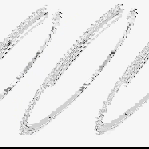 Swarovski Dextera Magnetic Closure Hinged Rhodium Plated Bangle 5670252