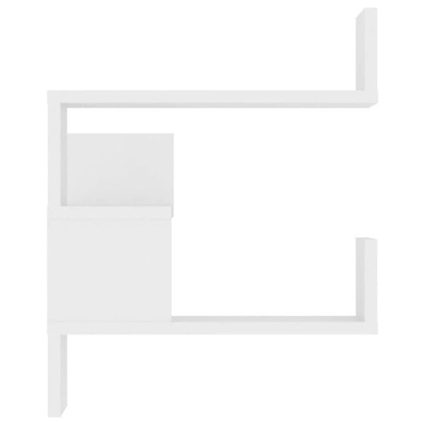 Berkfield Wall Corner Shelf White 40x40x50 cm Engineered Wood