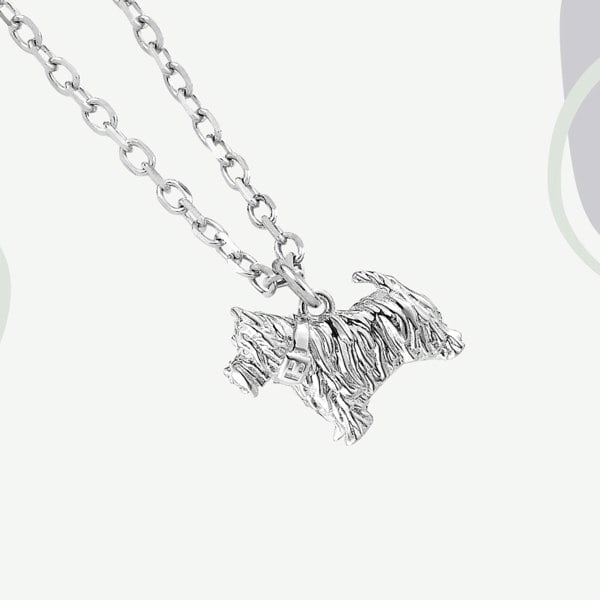Westie Silver Necklace - Personalised - MYLEE London