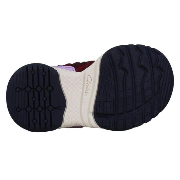 Clarks Kids Clarks Vegan Colour-Pop Sports Trainers - Feather Track