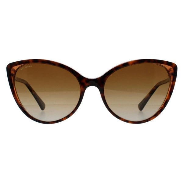 Bvlgari Sunglasses BV8246B 5496T5 Havana Brown Transparent Brown Gradient Polarized