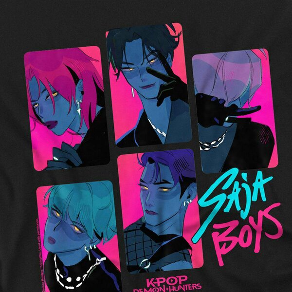 K-Pop Demon Hunters Childrens/Kids Saja Boys Demons Sweatshirt - Black