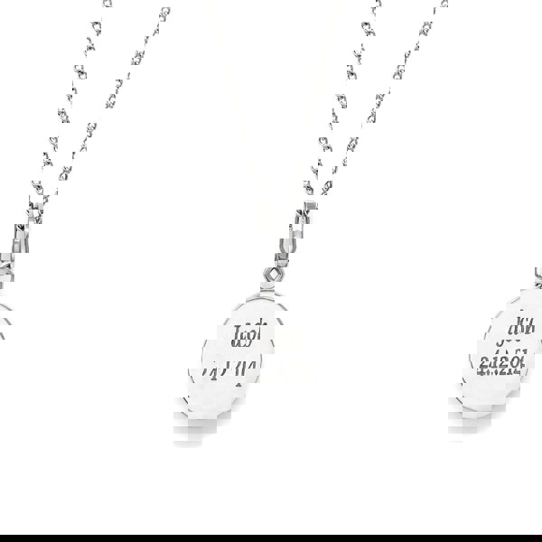 Say It With Disk Token Necklace - Stainless Steel