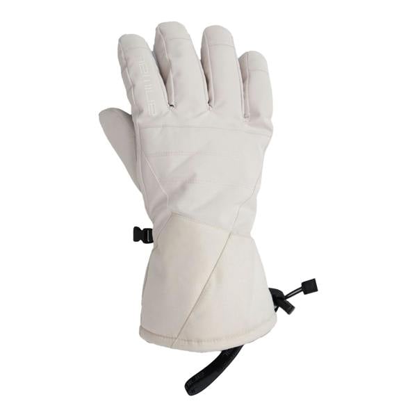 Animal Mens Glacier Herringbone Ski Gloves - Off White - 