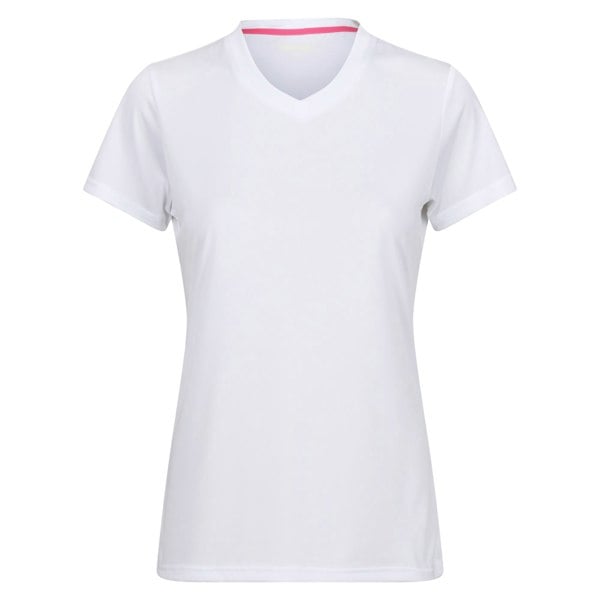 Regatta Women's Fingal Plain V Neck T-Shirt - White