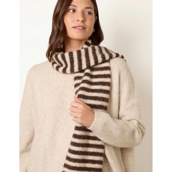 Blue Vanilla Stripe 2 in 1 Scarf Jumper