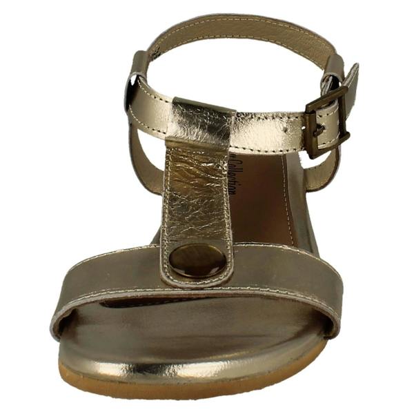Leather Collection Ladies Leather Collection T-Bar Sandals F00452