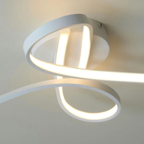 Lighting Collection LED Flush Ceiling Light White