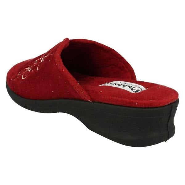 Padders Ladies Padders Wedge Heel Slipper Sable