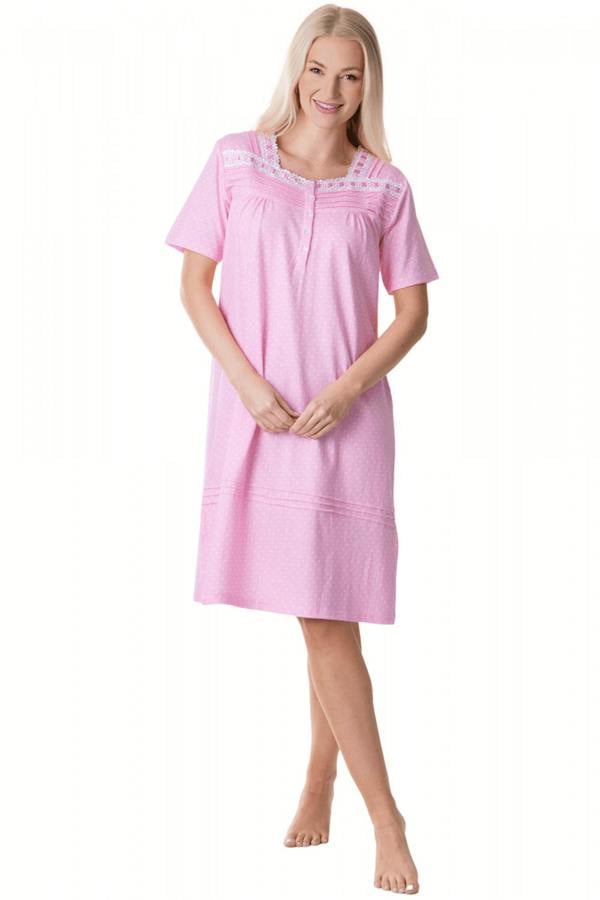 Camille Womens Lightweight Floral Print Short Sleeve Pyjama Set