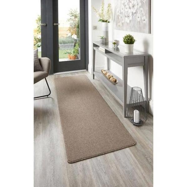 The Rugs Washable Mat & Runners: Durable Plain Design