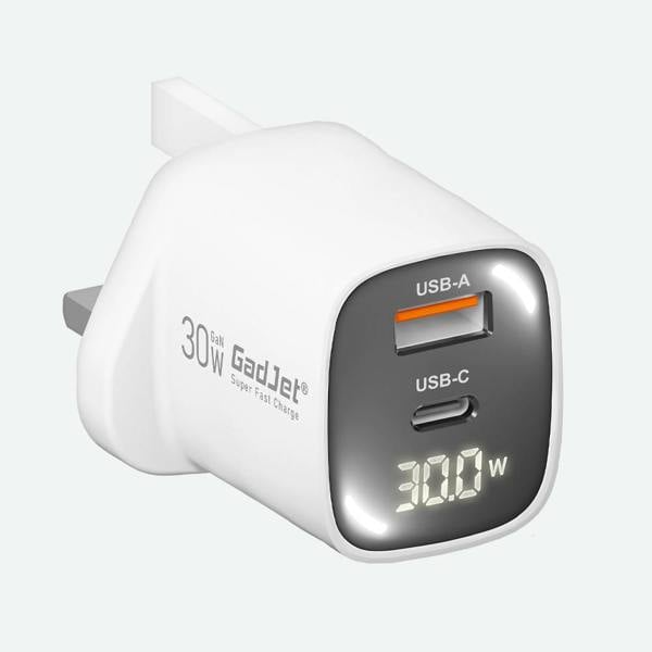 GadJet GaN 2-Port LED Power Adapter