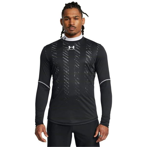 Under Armour Mens Regular Long-Sleeved T-Shirt - Black - 