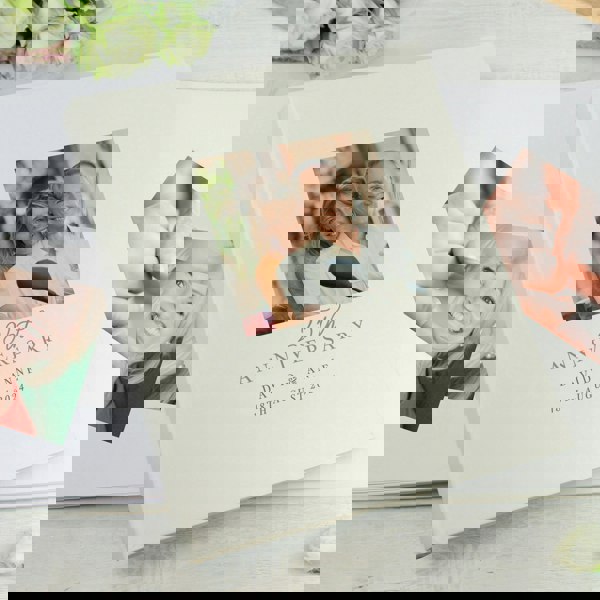 Personalised Memento Company Personalised Photo Upload 25th Anniversary Traditional Photo Album