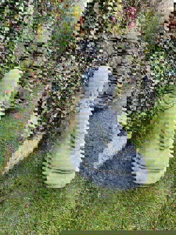 Small Monk on a cushion Garden Ornament