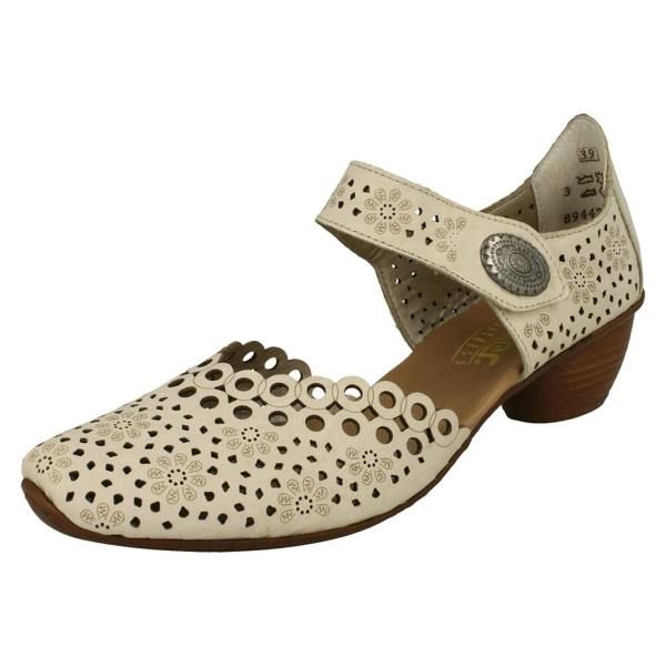 Rieker Ladies Rieker Punched Detailed Summer Shoes 43753
