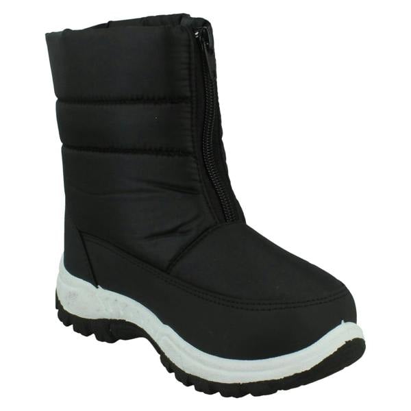 Spot On Childrens Boys/Girls Front Zip Fastening Snow Boots X4010