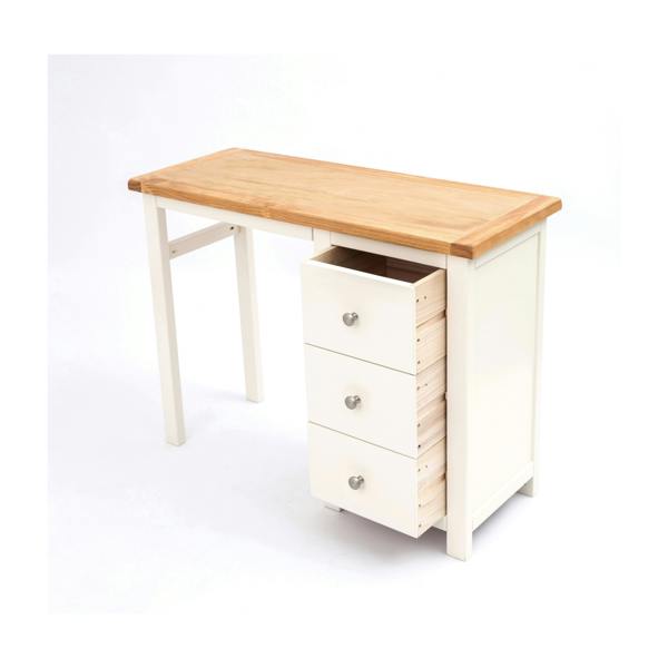 Cabinet Bits Maggiori 3 Drawer Desk - Dressing Table Chrome Knob