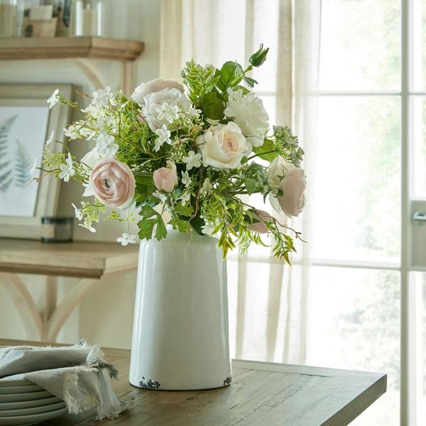 Wyld Haus Set of 3 Artificial Flowers Italian White Bellflower Bunches