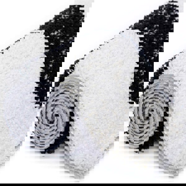 Geometric Design Thick Shaggy Area Rugs Grey