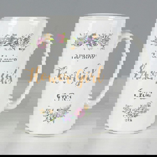Personalised Memento Company Personalised Floral Message Mug