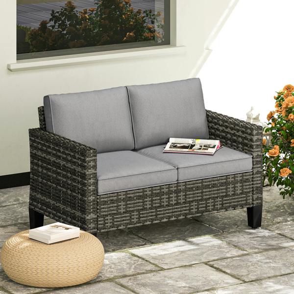 Rattan Loveseat